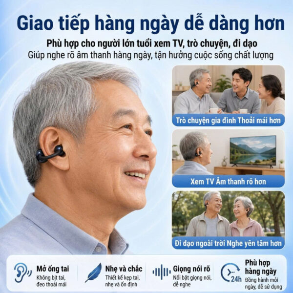 Máy Trợ Thính Kẹp Tai 32 Kênh Cao Cấp ENNO- EN-D38 - Ảnh 13