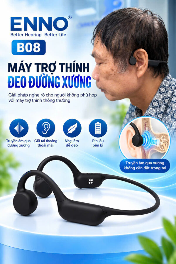 Máy trợ thính nghe qua đường xương ENNO EN-B08 - Ảnh 7