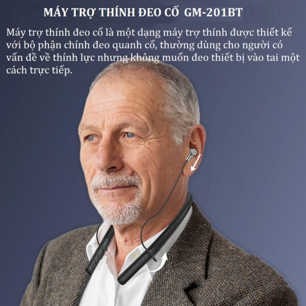 Máy trợ thính đeo cổ GM-201BT có kết nối Bluetooth - Ảnh 4